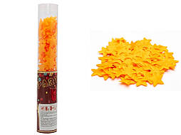 Хлопавка пневматична, 25 см, помаранчеві тканинні зірочки (400638-4)