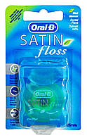 Зубная нить Oral-B Satin floss Вощеная Мятная - 25 м.