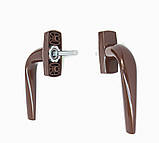 Ручка віконна Stublina 1036 коричнева, фото 5