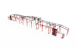 Спортивний комплекс Workout S-100. Майданчик 9х30 м.