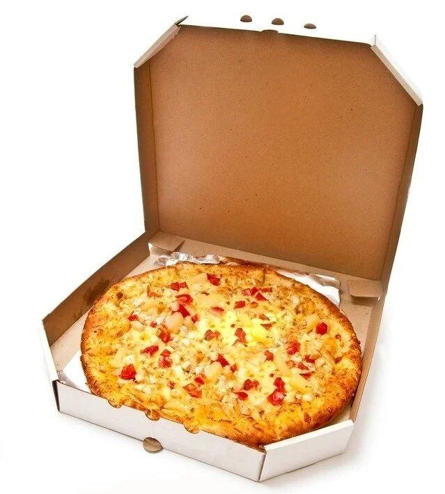 Коробка під піцу 500х500 мм, біл., Ǿ 50 см
