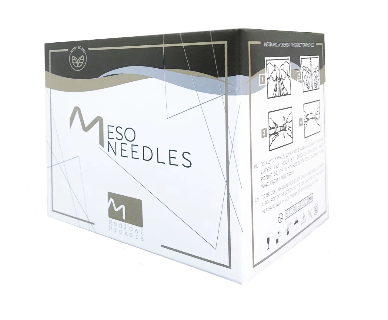 Голки для мезотерапії Medikal Brokers G-32, 0,23 х12 мм / 100 шт.