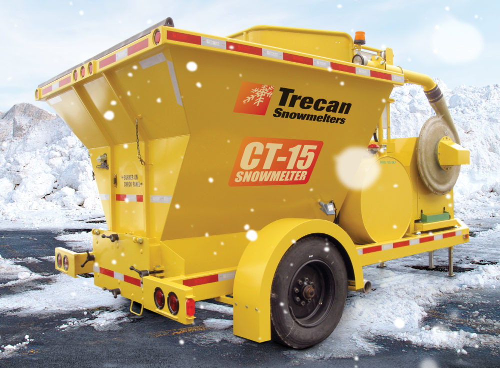 Портативная снегоплавильная машина (мобильная снеготаялка) Trecan CT-15-LP