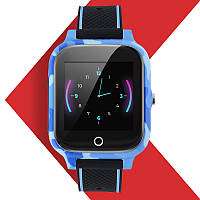 Детские Smart Baby Watch JETIX T-Watch с GPS трекером и датчиком измерения температуры тела (Pink) Blue