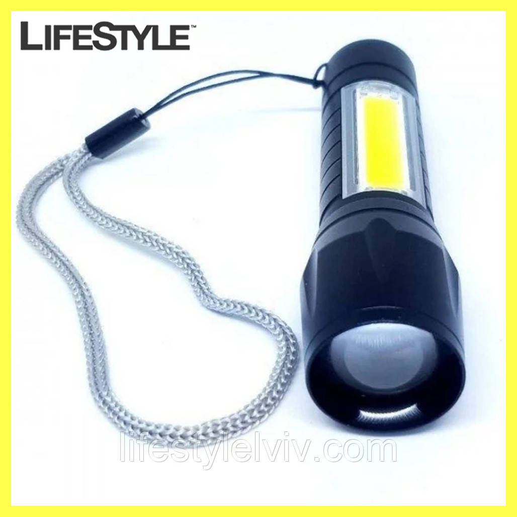 Ліхтарик з акумулятором Police BL 511 COB micro usb charge