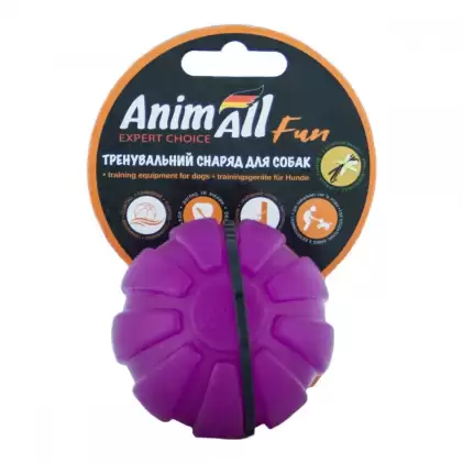 Игрушка AnimAll Fun тренировочный мяч, фиолетовый, 7 см