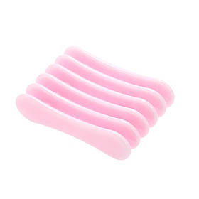 Пластикова підставка-тримач рожева під пензлі на 5 секцій