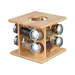 Набір для спецій на підставці Stenson MS-3819,8шт / наб, 17.5х17.5х17см