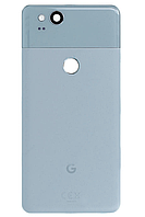 Задняя крышка для Google Pixel 2 (G011A), серая, синяя, Kinda Blue, оригинал