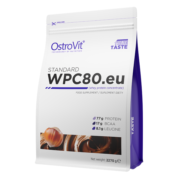 Сироватковий протеїн концентрат OstroVit Standard WPC 80 (2,27 кг) острови Nut