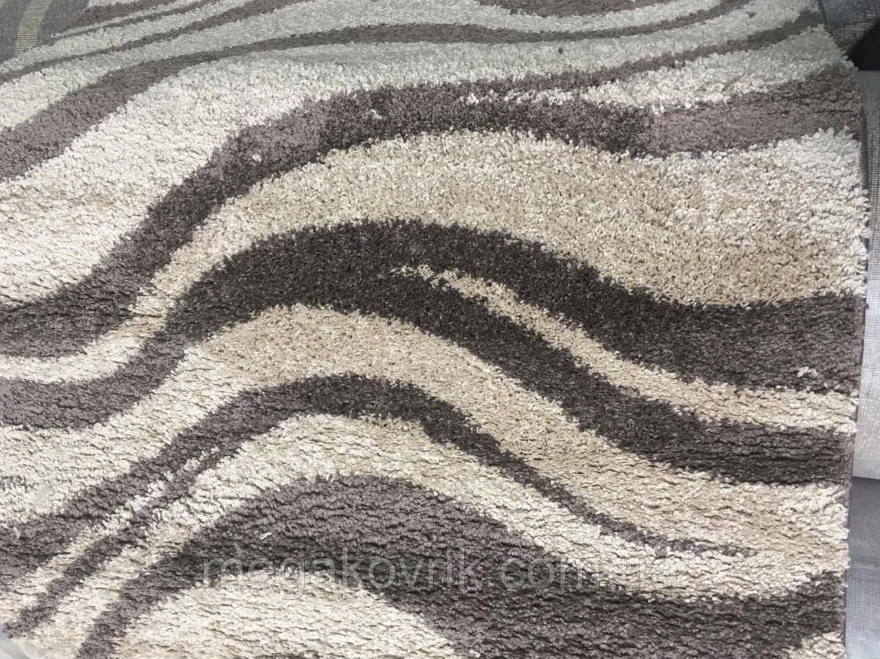 Килимова доріжка Shaggy «Кофейная волна» 2,5 м, фото 1