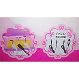 Дитячий піаніно-синтезатор 6618 на ніжках зі стільчиком (Рожеве) від батарейок і мережі, MP3, фото 6