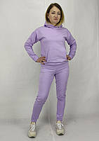 Жіночий спортивний костюм весна літо з капюшоном у бузковому кольорі S, M, L, XL, XXL