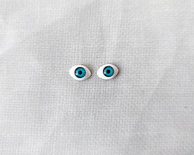 Вічка для іграшок овал блакитні 12 мм, 1 пара