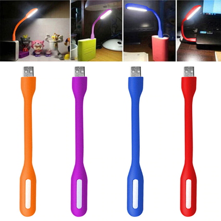 Лампа підсвітки для ноутбука гнучка USB led синя, фото 1
