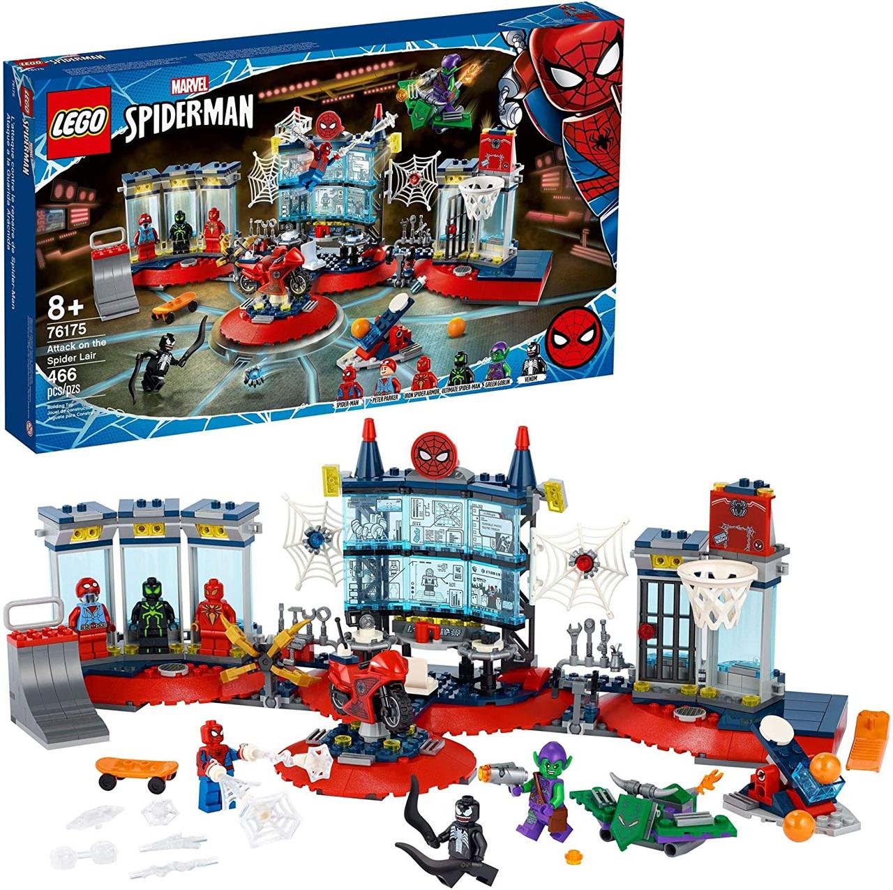 УЦЕНКА!!! Лего людина павук Нападання на майстерню павука Lego Super Heroes 76175