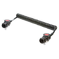 Спіральний кабель причепа зі штекерами 7 PIN EBS ERICH JAEGER (ISO 7638-1 ISO 4141-4) 24V