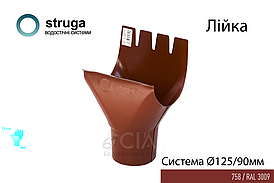 Лійка 125/90_STRUGA Червоний (RAL 3009)
