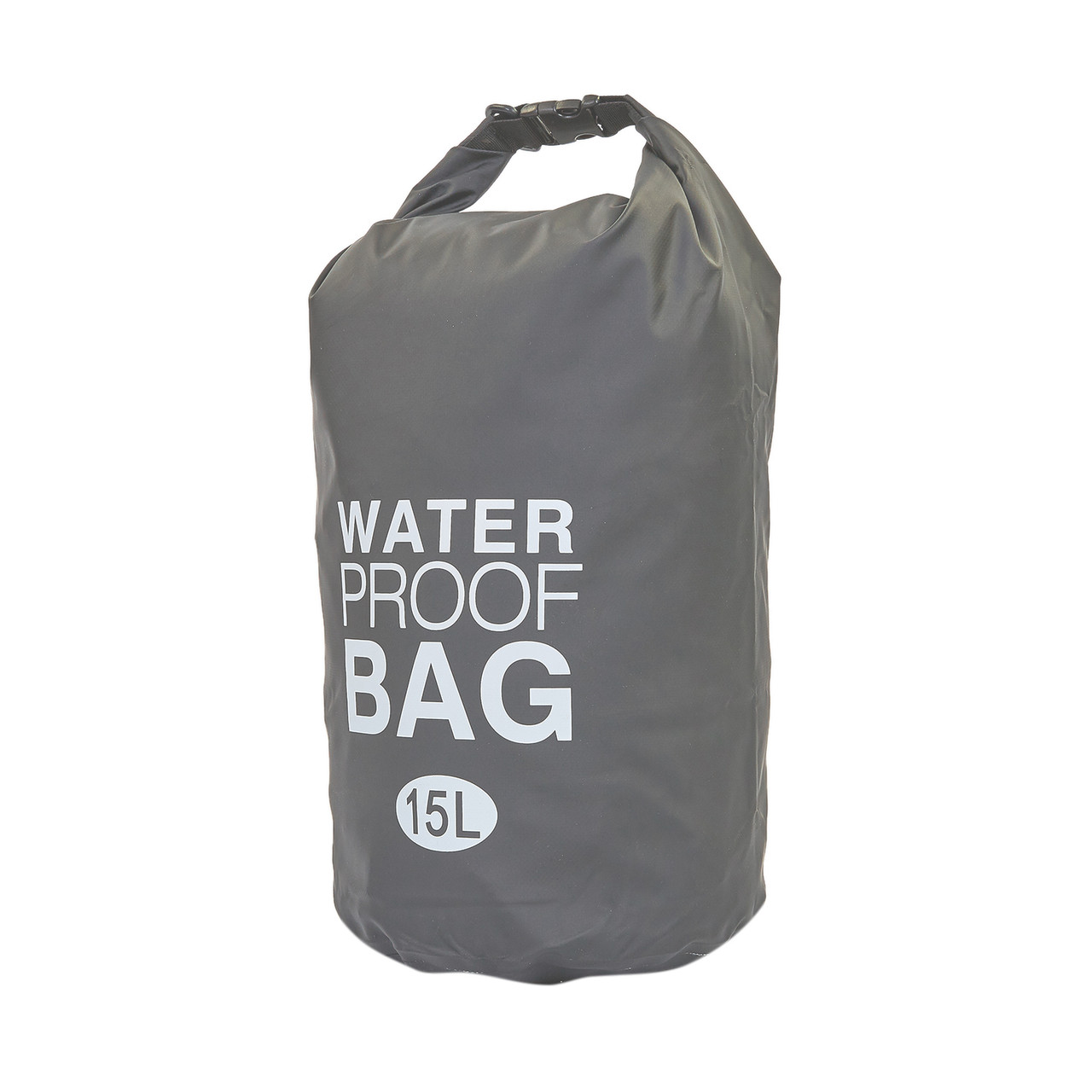 Водонепроникний гермомешок 15 л з плечовим ременем Waterproof Bag TY-6878-15 сірий