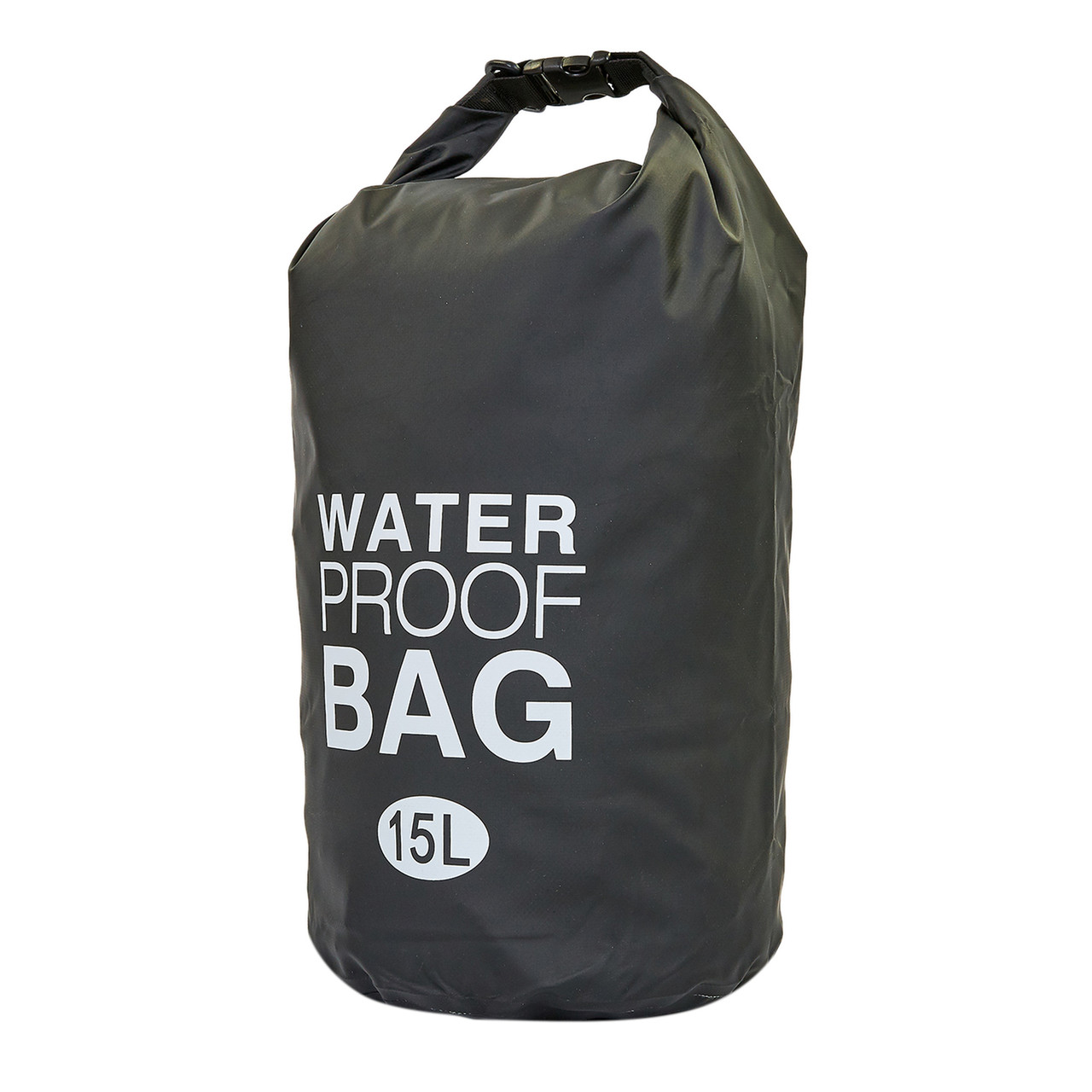 Водонепроникний гермомешок 15 л з плечовим ременем Waterproof Bag TY-6878-15 чорний