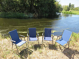 Крісла для пікніка складні, кемпінгу, відпочинку на природі, стільці туристичні рибальські "Комфорт-СН4"