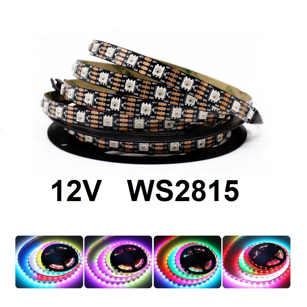 Адресна світлодіодна стрічка LEDTech 12v WS2815 60led/m ip20 smart pixel strip