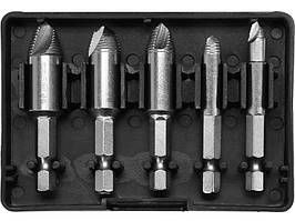 Набір екстракторів для зламаних болтів під шуруповерт Yato YT-06035