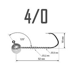 Джиг-Головка Barbarian 4/0