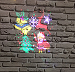 [1 шт] LED Проектор Кімнатний Різнокольоровий від Мережі Projection Light "Новий рік", фото 3