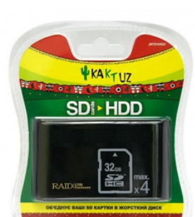 Картридер Kaktuz Raid USB Enclosure black (KG-1790)