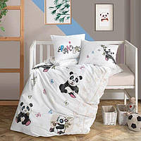 Детское постельное белье в кроватку ТМ Aran Clasy ранфорс Panda панда