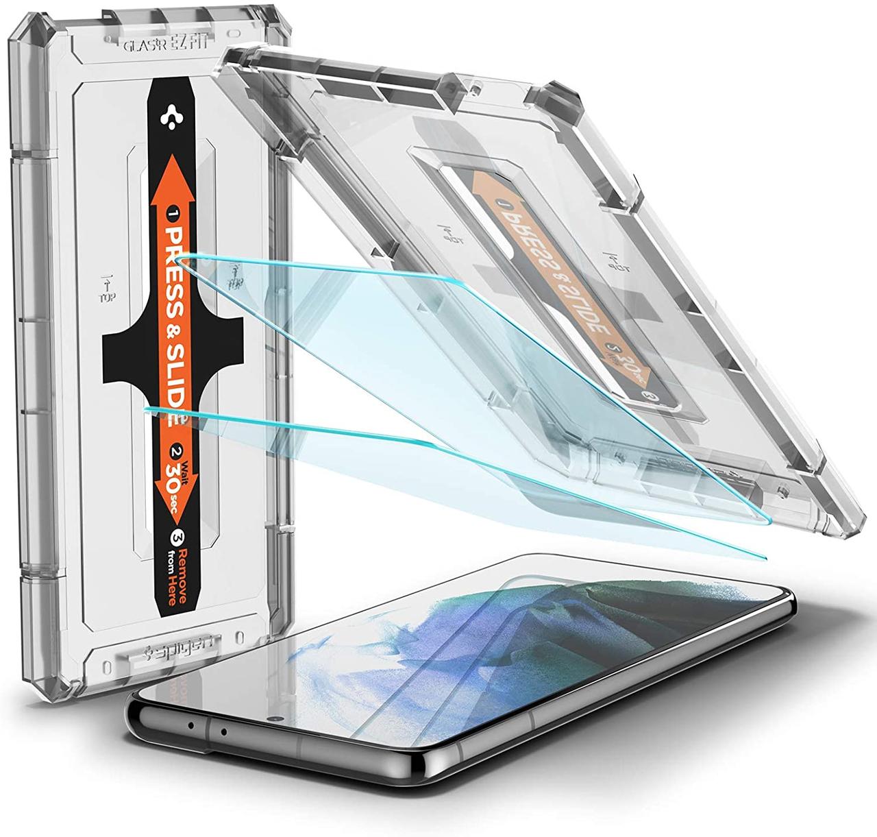 Захисне скло Spigen для Samsung Galaxy S21 Plus -EZ Fit GLAS.tR (1 шт), (AGL02537)