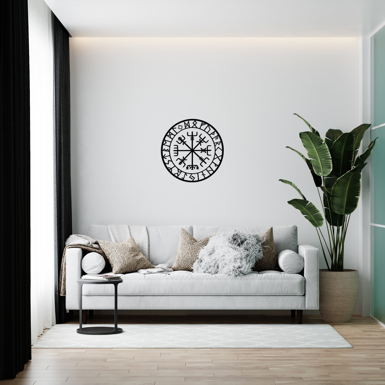 Вегвизир (Vegvisir) – Дерев'яний декор на стіну
