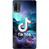 Силіконовий бампер чохол для Xiaomi Redmi 9T з малюнком Tik Tok