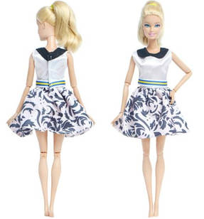 Плаття лялькове з комірцем для ляльки Барбі, Блайз