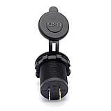 Адаптер врізна юсб зарядка USB 4.2А з кнопкою в прикурювач, фото 6