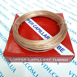Мідна труба капілярна