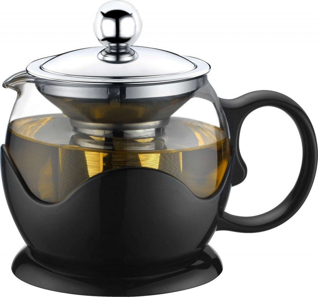 Чайник - заварник Con Brio CB-6180 (800 мл) скло | заварювальний чайник | керамічний чайник Con Brio