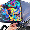 Сонцезахисний козирок на коляску з чорною москіткою Фарби Must Have Shade ТМ ДоРечі, фото 2