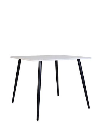 Стіл обідній Modern lite H18 ніжки black, стільниця ДСП Біла 120х80 (ТМ Новий Стиль), фото 2