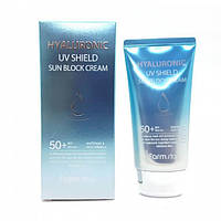 Сонцезахисний крем із гіалуроновою кислотою FarmStay Hyaluronic UV Shield Sun Block Cream SPF50+ PA+++, 70g
