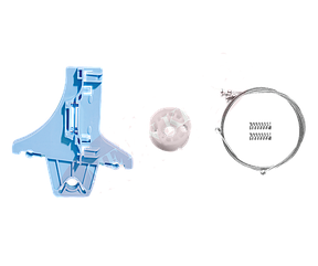 Ремкомплект склопідіймача Volkswagen Passat B6 задн. лев. дв.  (УСИЛЕННЫЙ)