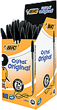 Ручка кулькова BIC CRISTAL чорна, фото 2