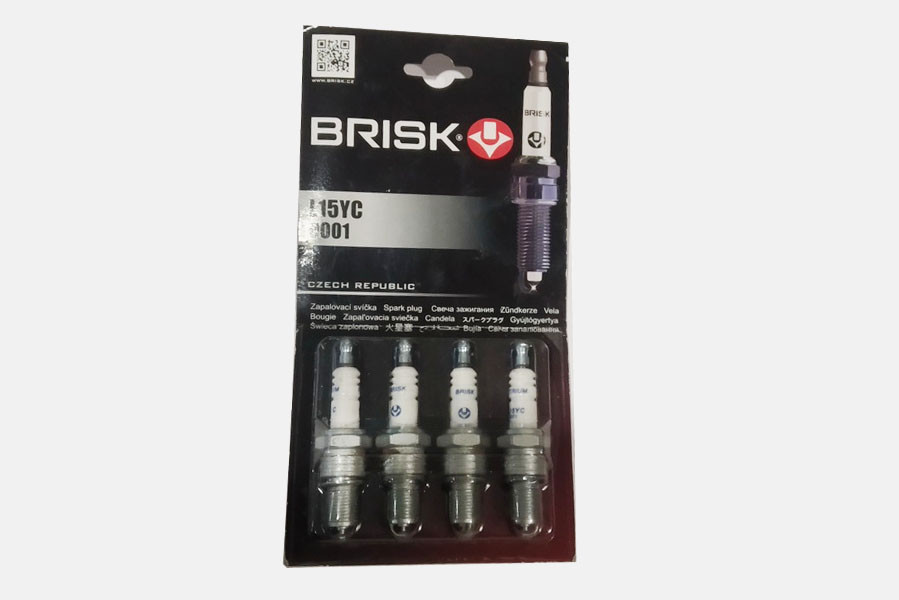 Свічки запалювання 2108-2110, Ланос 1,5 (інж.8 кл.) (L15YC) BRISK SUPER (блістер) (к-т 4 шт.)
