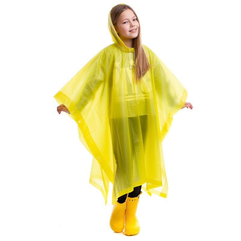 Дощовик дитячий Пончо багаторазовий C-1020 жовтий