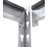 Стелаж поличний 2400х1600х700 мм, 400 кг,5 полиць ДСП оцинкований, стелаж для дому, офісу, гаража, фото 2