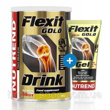 Для суглобів і зв'язок Nutrend Flexit Gold Drink 400g + Flexit Gold Gel 100ml