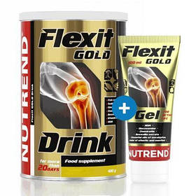 Для суглобів і зв'язок Nutrend Flexit Gold Drink 400g + Flexit Gold Gel 100ml