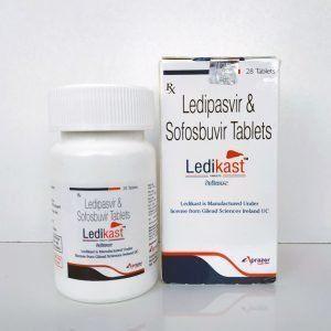 Ledikast (Ледікаст) - Sofosbuvir / софосбувір 400 + Ledipasvir / Ледіпасвір 100 mg, 28 таб. (Harvoni / Харвоні)