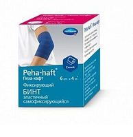 Peha-haft Color 6см х 4м - Бинт когезивный фиксирующий (Синий)